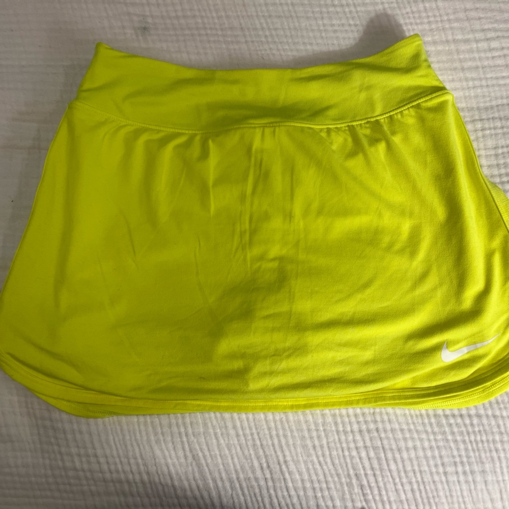 Nike yellow neon skirt